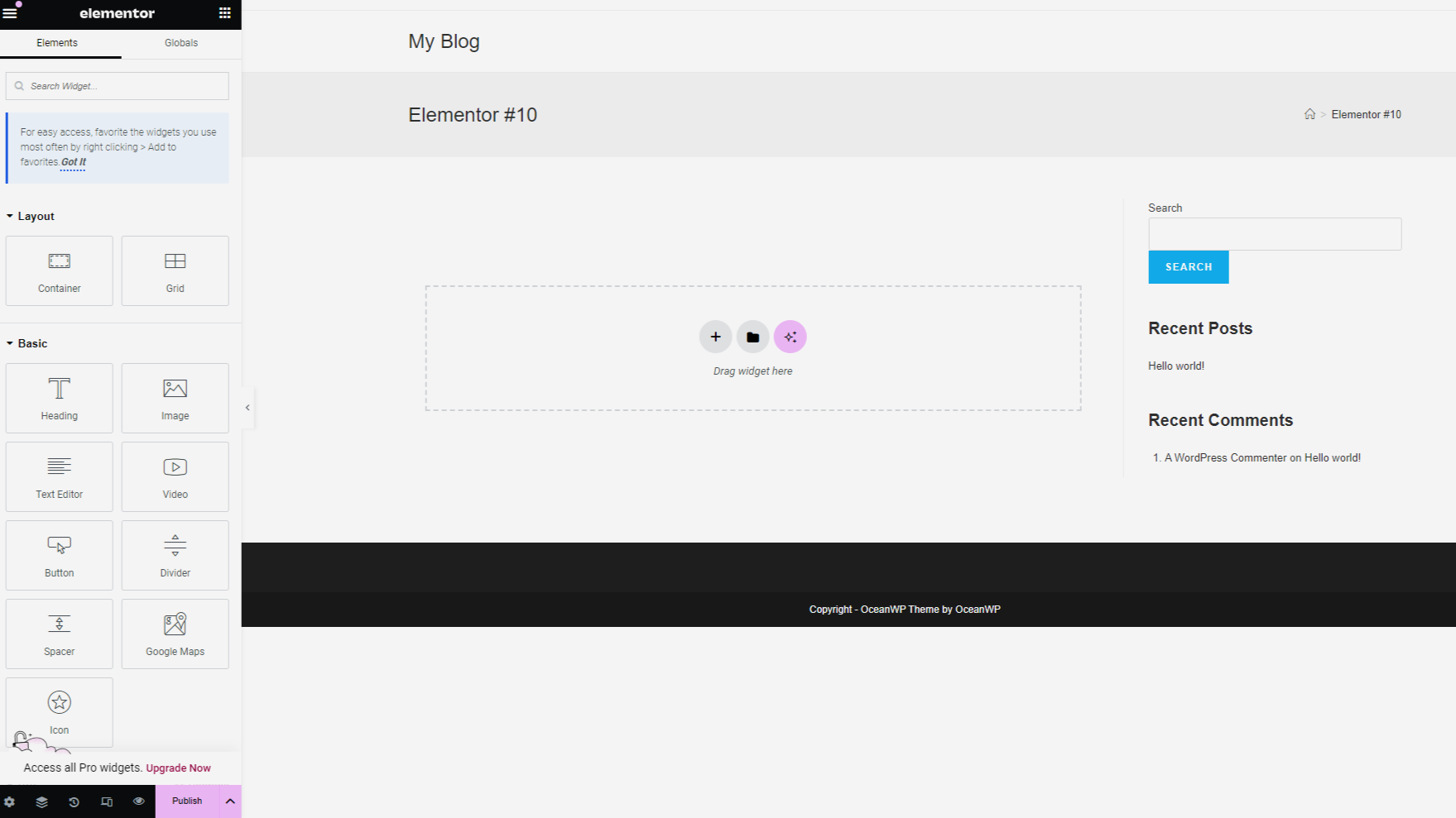 Use Elementor's drag-and-drop editor to add elements Use Elementor's drag-and-drop editor to add elements