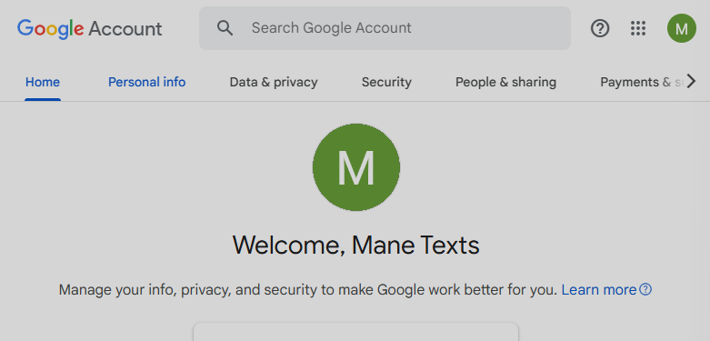 Access Google Account Settings Google Account Settings