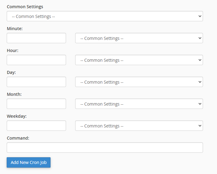 Cron Job Schedule in cPanel Configuring cron job schedule in cPanel