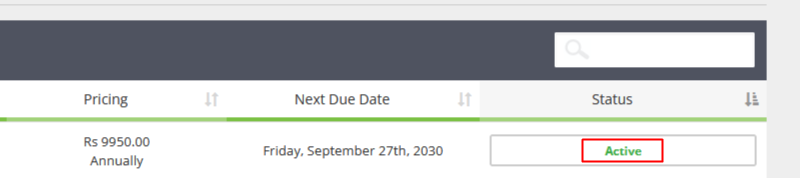Click on the green color Active button Click on the green color Active button