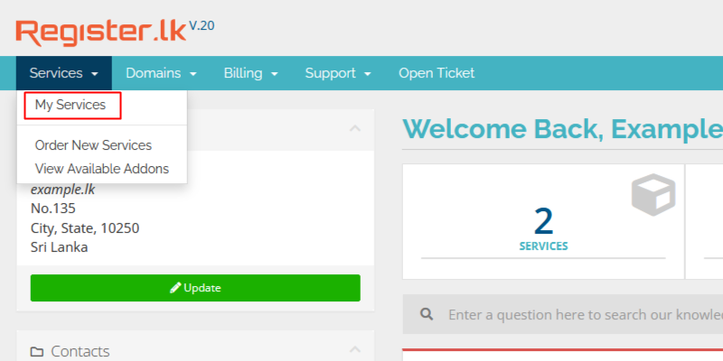 Log in to your Register.lk account Log in to your Register.lk account