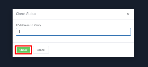 Click on the Check button Click on the Check button