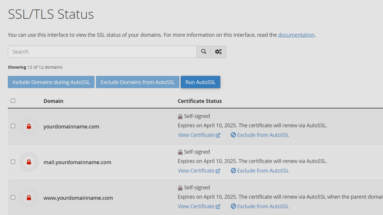 SSL/TLS Status: Free SSL package is not activated