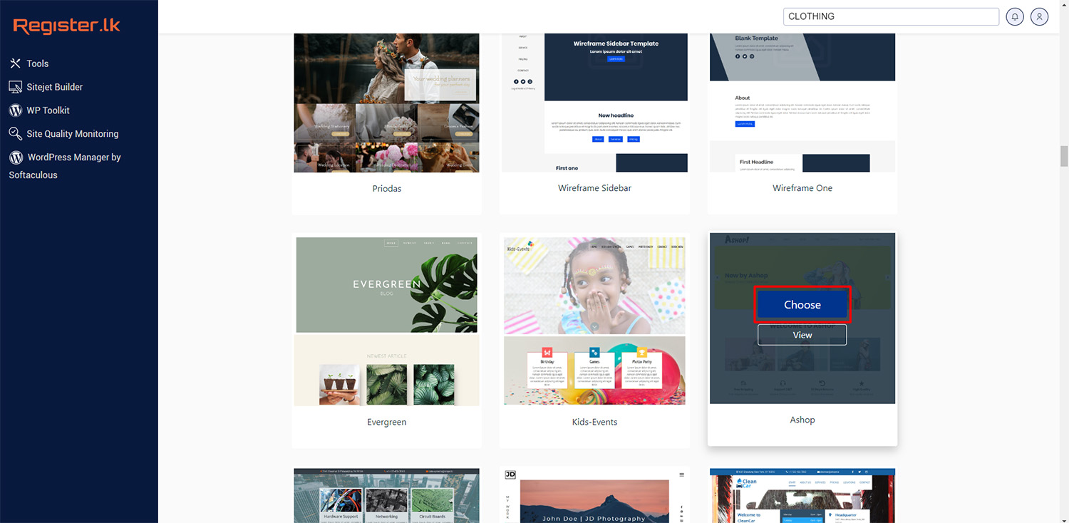 Customizing template in Sitejet Builder Customizing template in Sitejet Builder