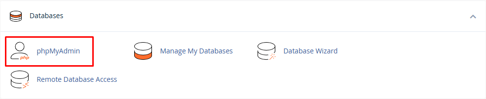 phpMyAdmin Interface