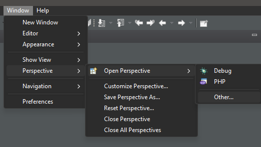 Accessing the Remote System Explorer perspective