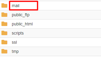 Go inside to the mail folder in your backup file Navigate to mail folder in your backup file